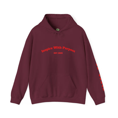 GREATNESS Heavyweight Motivational Hoodie with Engraved Mantra - InspireWithPurpose