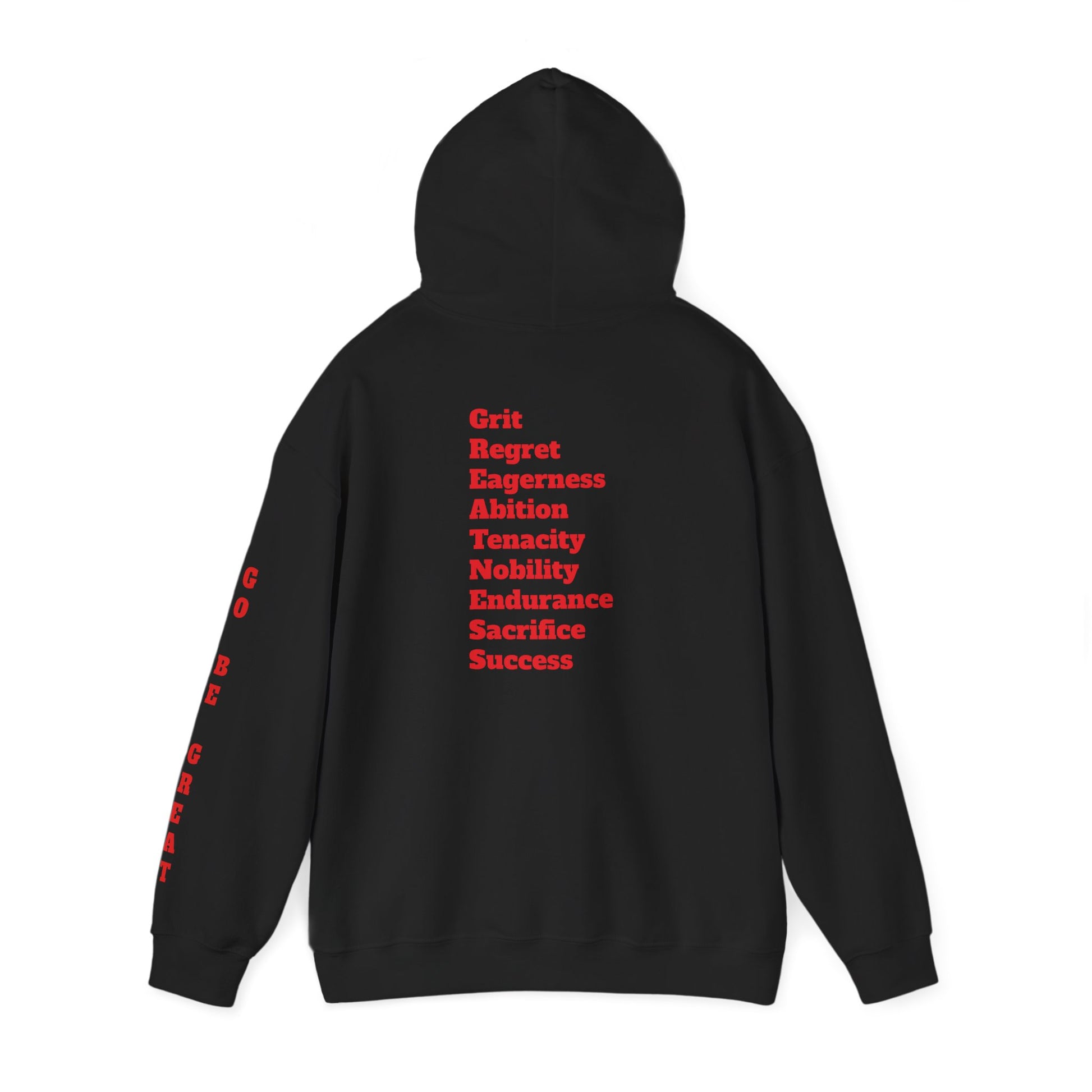 GREATNESS Heavyweight Motivational Hoodie with Engraved Mantra - InspireWithPurpose