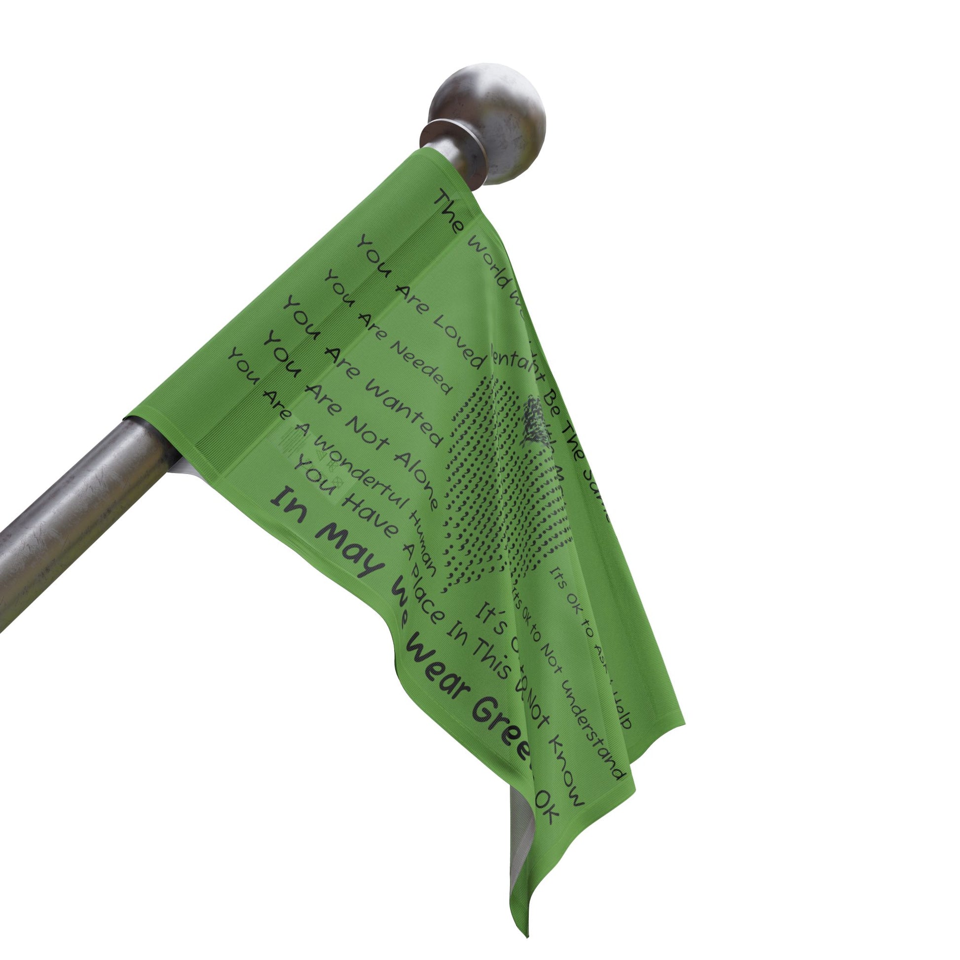 Mental Health Matters Flag - InspireWithPurpose