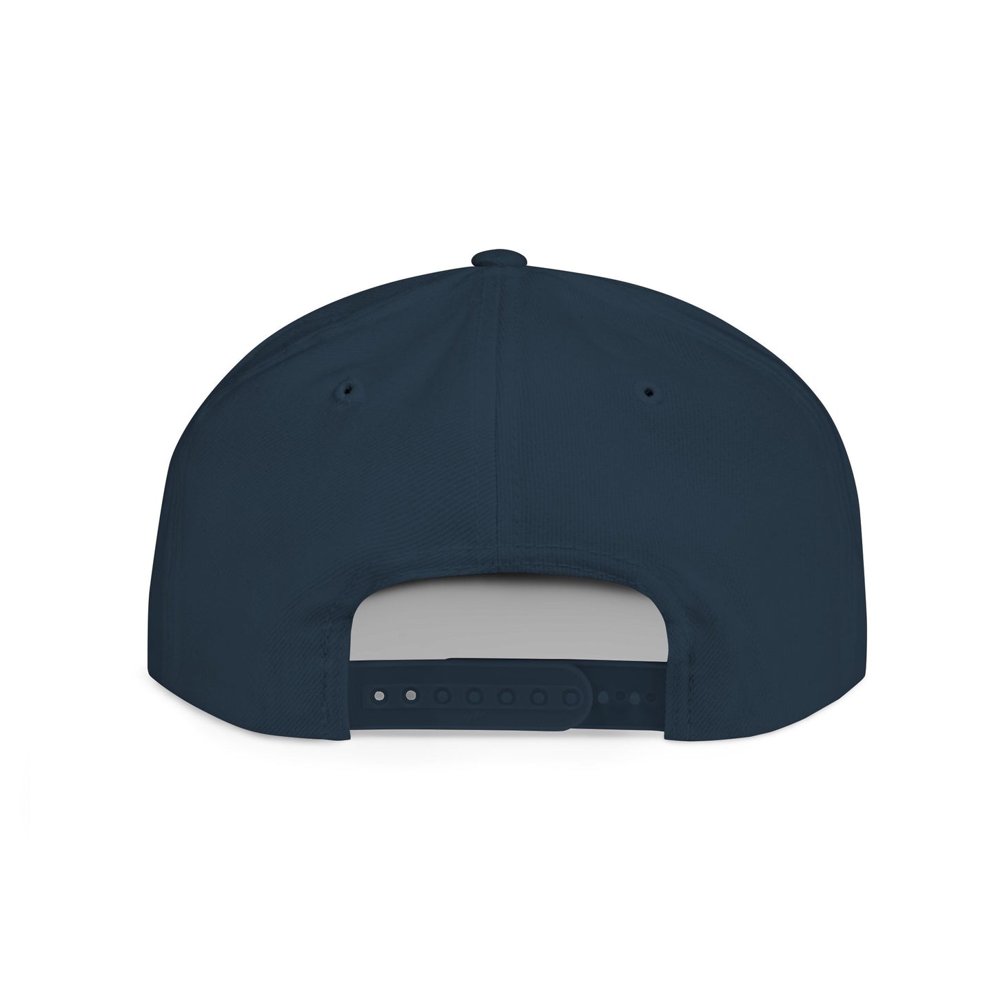 Flat Bill Snapback Hat — "Inspire With Purpose" Embroidered White Baseball Cap