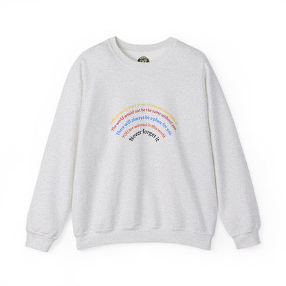 Affirmation Crewneck Sweatshirt — Hello Person Infront of me - InspireWithPurpose