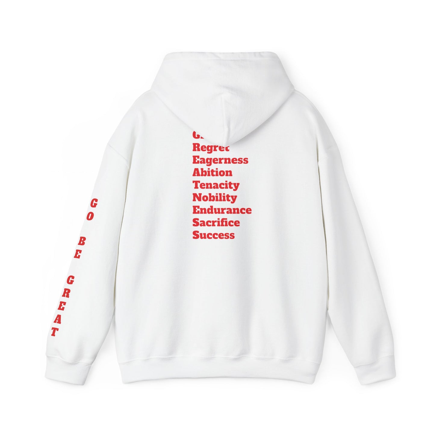 GREATNESS Heavyweight Motivational Hoodie with Engraved Mantra - InspireWithPurpose