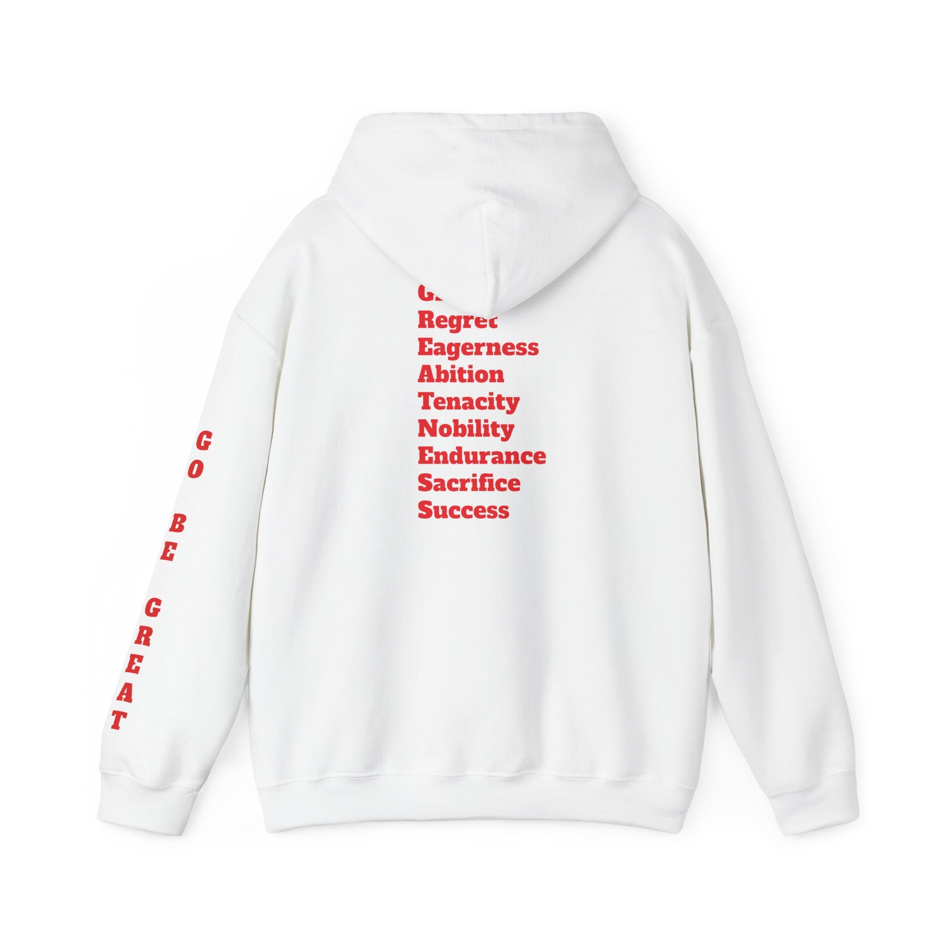 GREATNESS Heavyweight Motivational Hoodie with Engraved Mantra - InspireWithPurpose