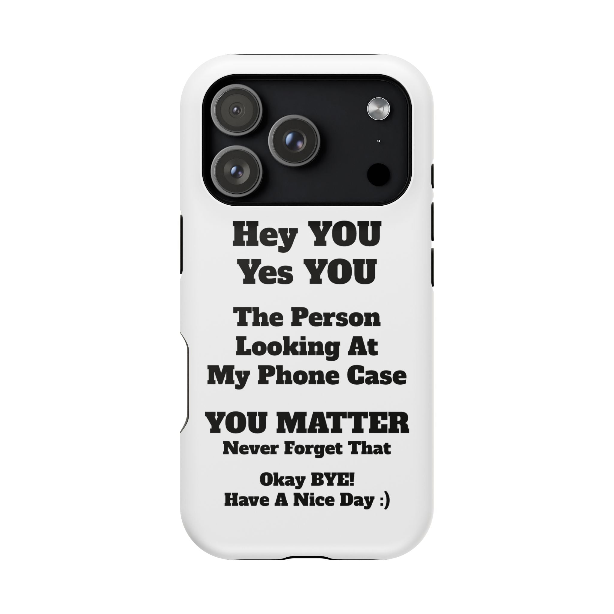 Affirmation iPhone Case — 'You Matter' Motivational Impact-Resistant Case