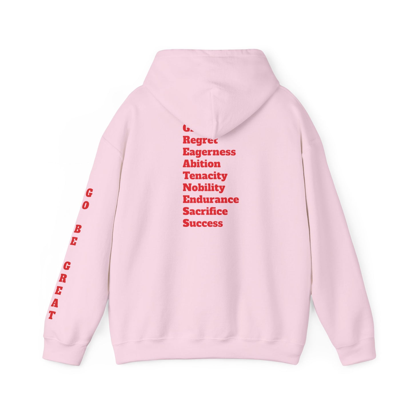 GREATNESS Heavyweight Motivational Hoodie with Engraved Mantra