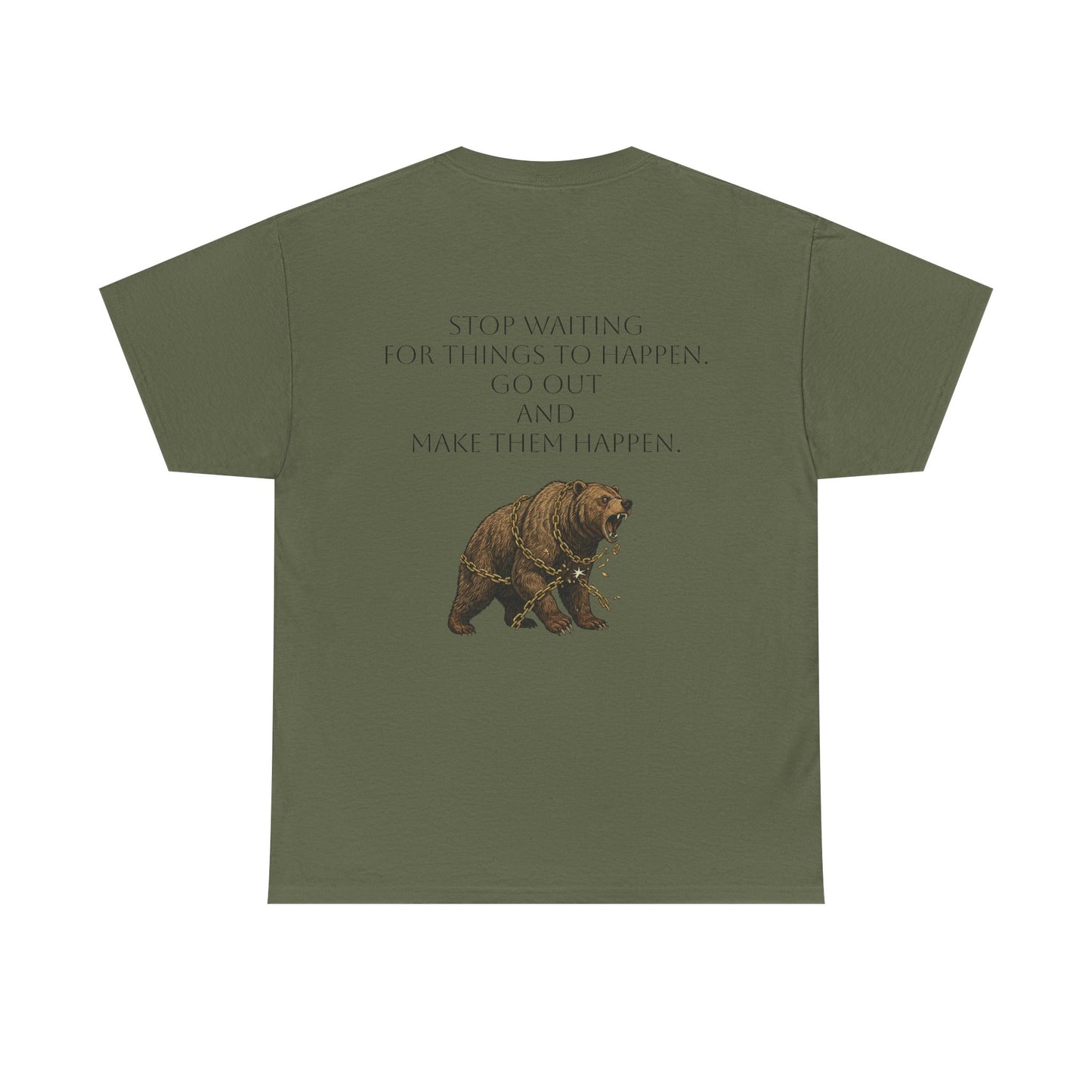 Purposeful Adventure Bear Tee - Vintage Inspired Cotton Comfort - InspireWithPurpose