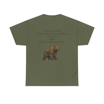 Purposeful Adventure Bear Tee - Vintage Inspired Cotton Comfort - InspireWithPurpose