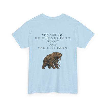 Purposeful Adventure Bear Tee - Vintage Inspired Cotton Comfort - InspireWithPurpose