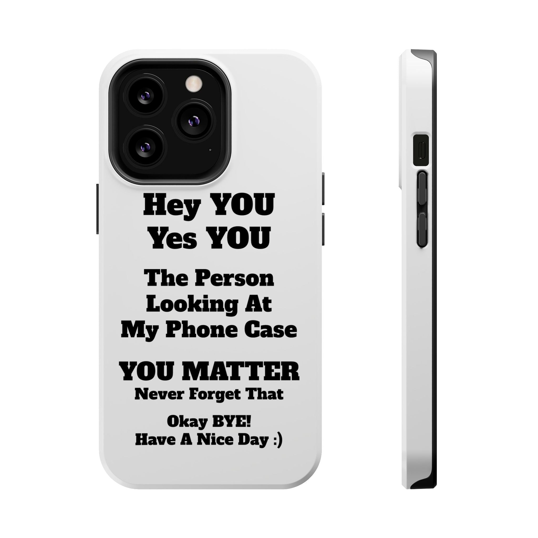 Affirmation iPhone Case — 'You Matter' Motivational Impact-Resistant Case - InspireWithPurpose