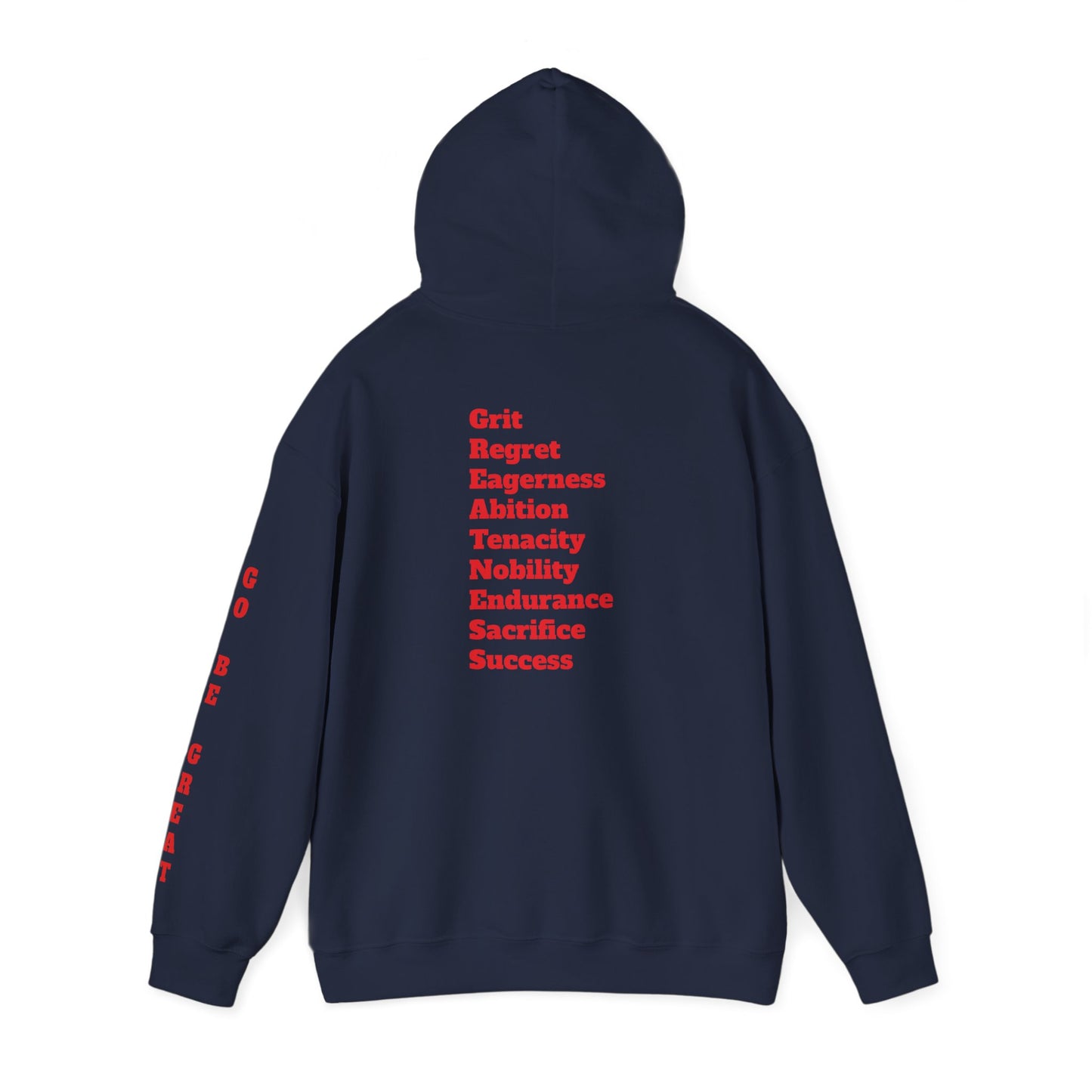 GREATNESS Heavyweight Motivational Hoodie with Engraved Mantra