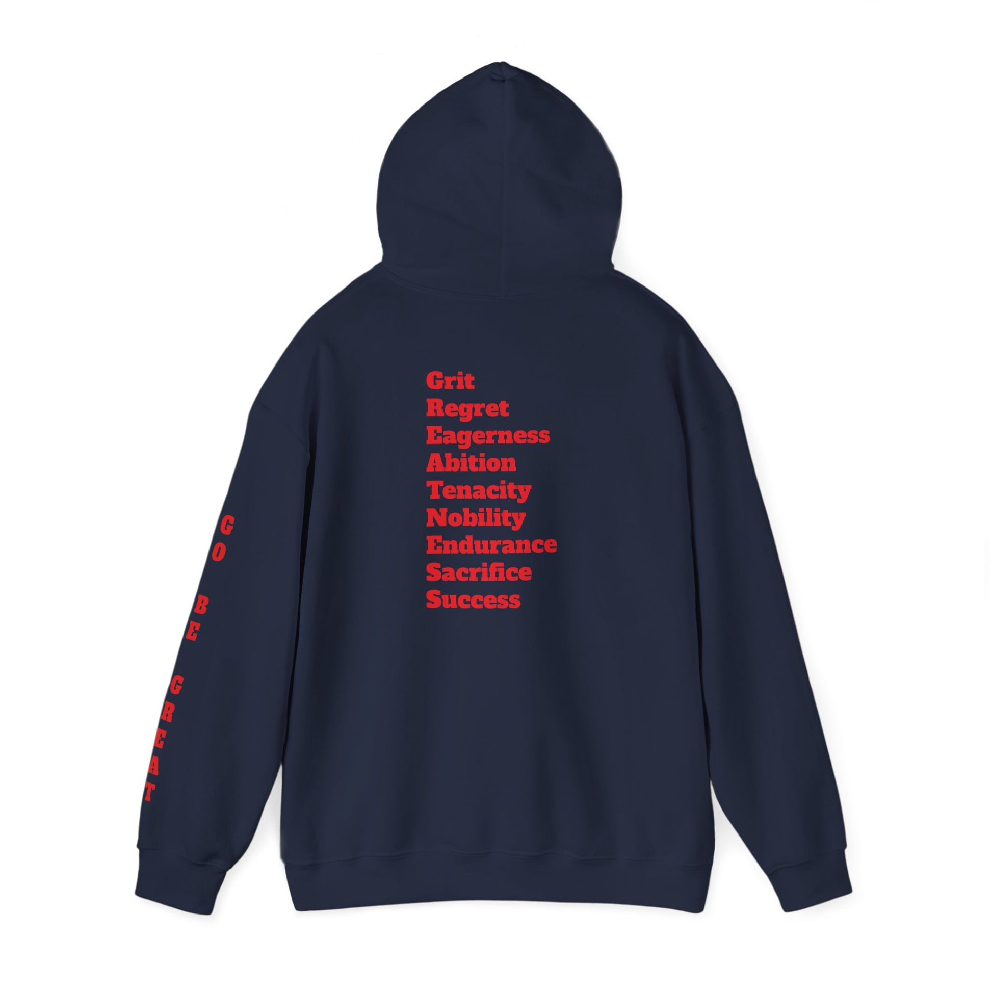 GREATNESS Heavyweight Motivational Hoodie with Engraved Mantra