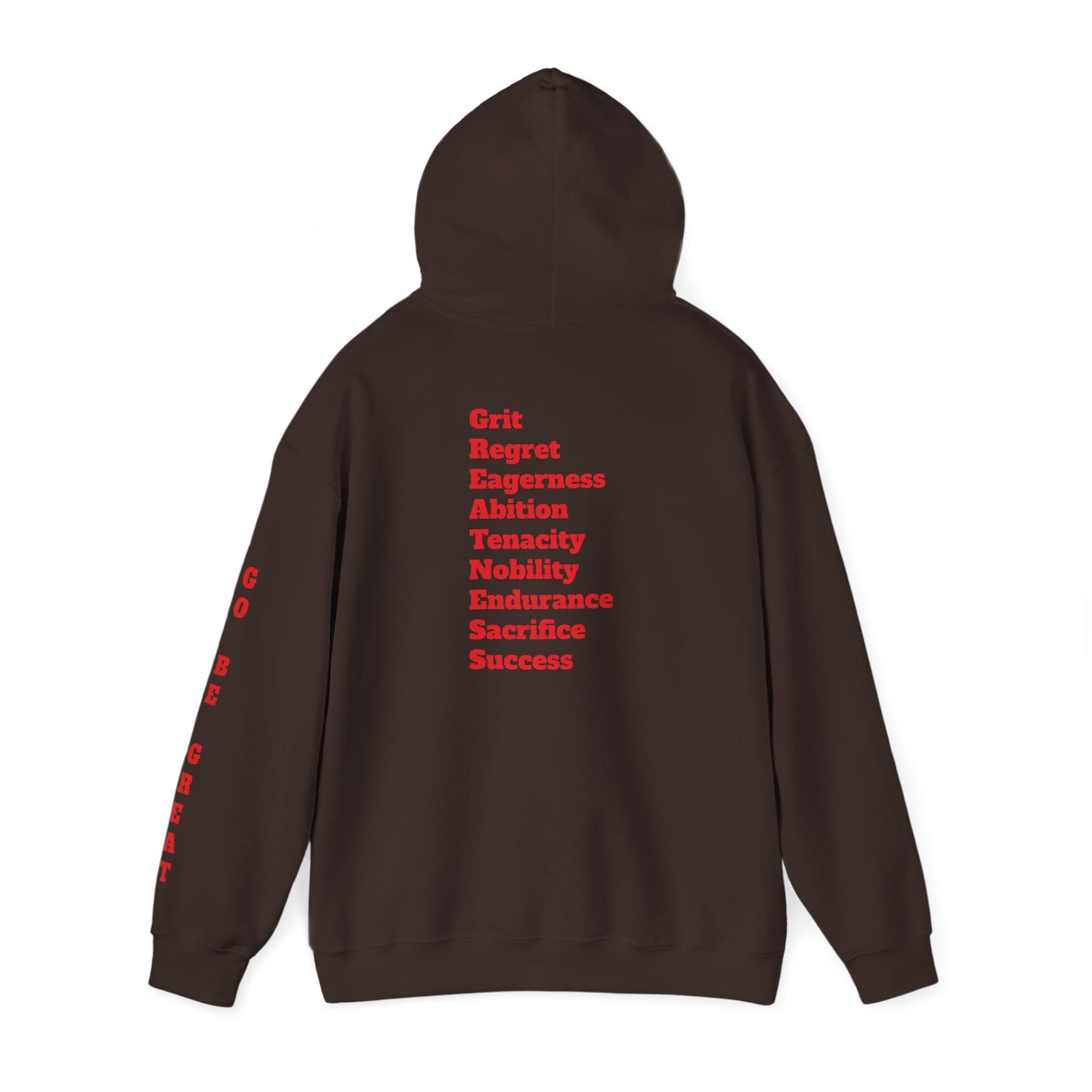 GREATNESS Heavyweight Motivational Hoodie with Engraved Mantra - InspireWithPurpose