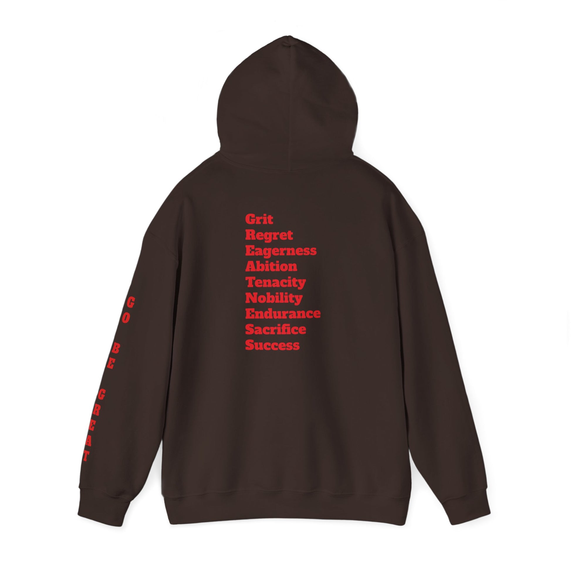 GREATNESS Heavyweight Motivational Hoodie with Engraved Mantra - InspireWithPurpose