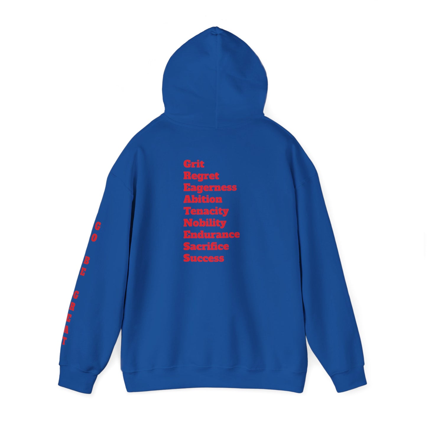 GREATNESS Heavyweight Motivational Hoodie with Engraved Mantra