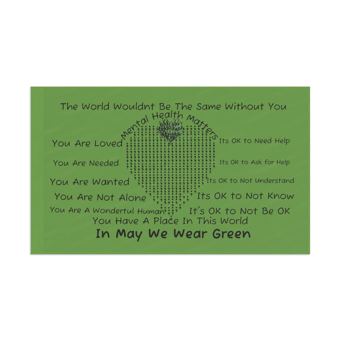 Mental Health Matters Flag - InspireWithPurpose