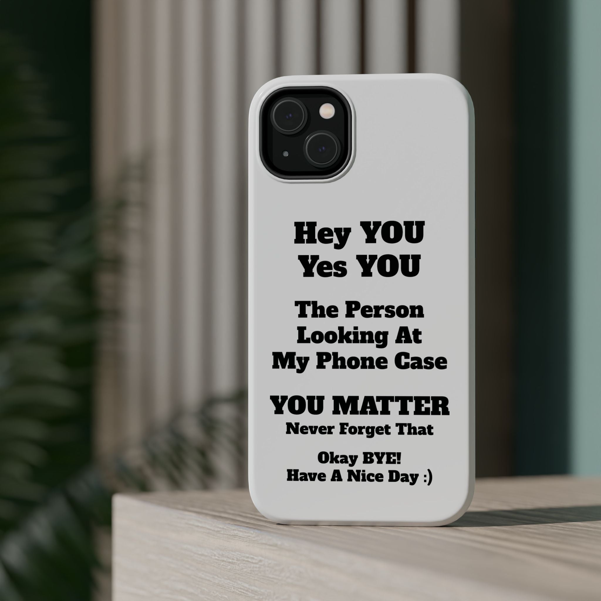 Affirmation iPhone Case — 'You Matter' Motivational Impact-Resistant Case