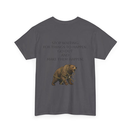 Purposeful Adventure Bear Tee - Vintage Inspired Cotton Comfort - InspireWithPurpose