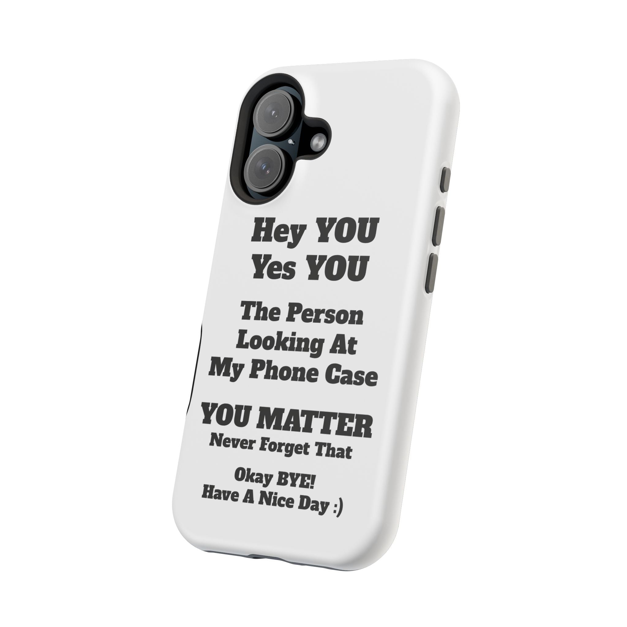 Affirmation iPhone Case — 'You Matter' Motivational Impact-Resistant Case