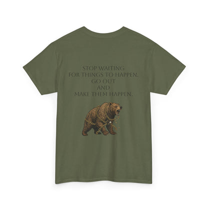 Purposeful Adventure Bear Tee - Vintage Inspired Cotton Comfort - InspireWithPurpose