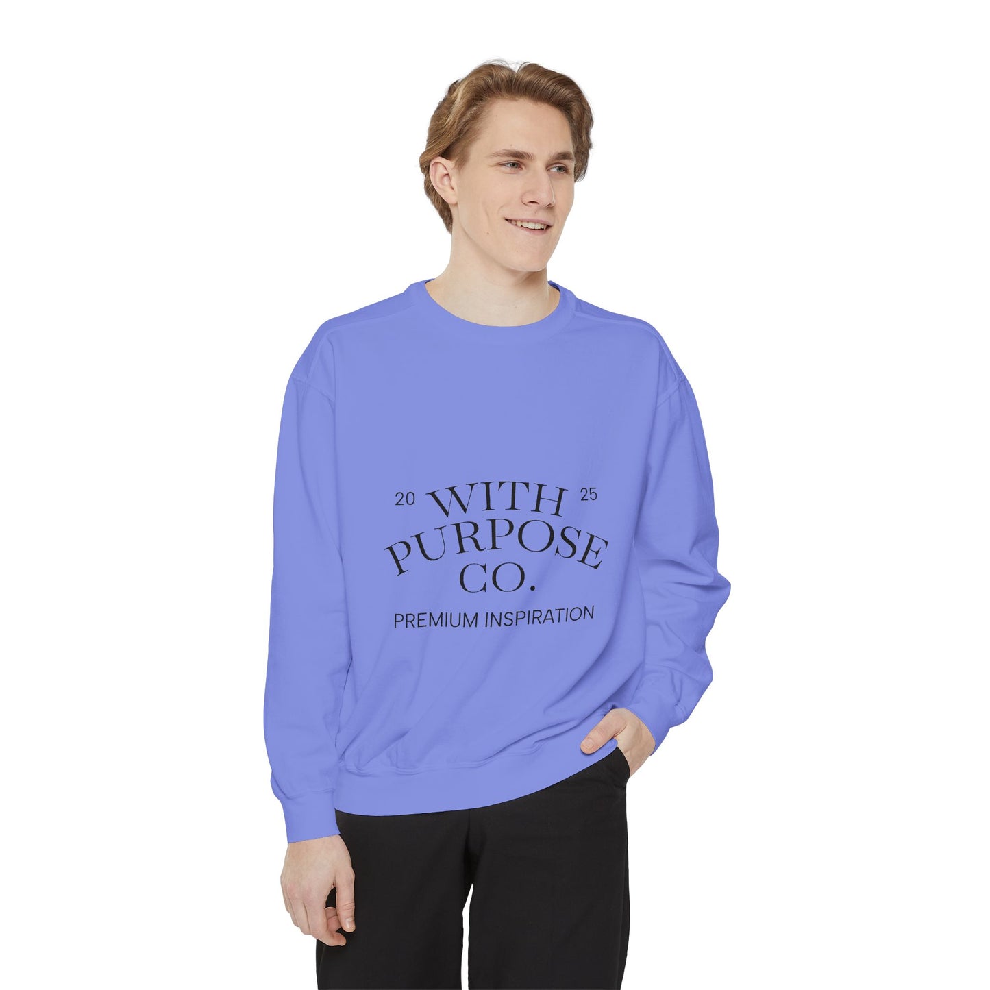 Cotton-Blend Sweatshirt- "Choose Positivity Instead of Negativity"