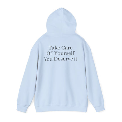 Serene Self-Care Hoodie: Cozy Cotton-Poly Comfort - InspireWithPurpose