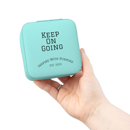 Keep On Going Jewelry Travel Case — Compact Pink Ring & Earring Organizer - InspireWithPurpose