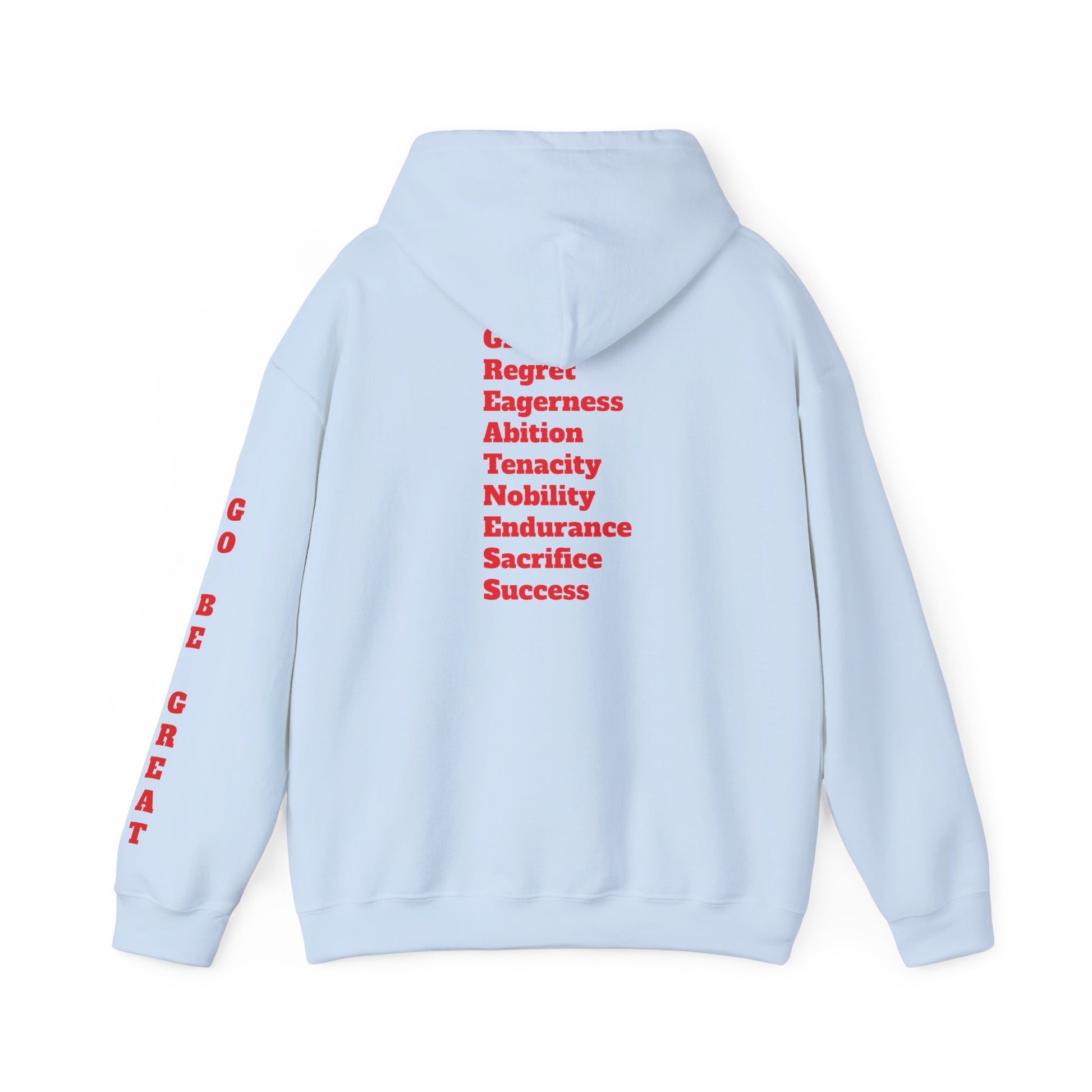 GREATNESS Heavyweight Motivational Hoodie with Engraved Mantra