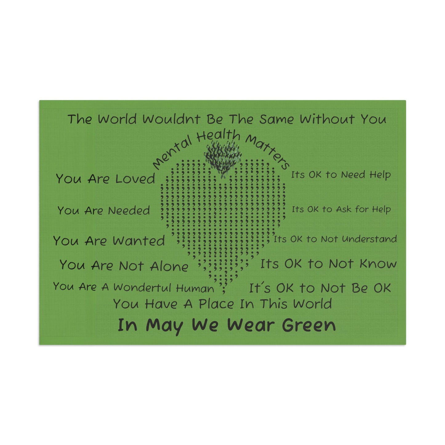 Mental Health Matters Flag - InspireWithPurpose