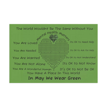 Mental Health Matters Flag - InspireWithPurpose