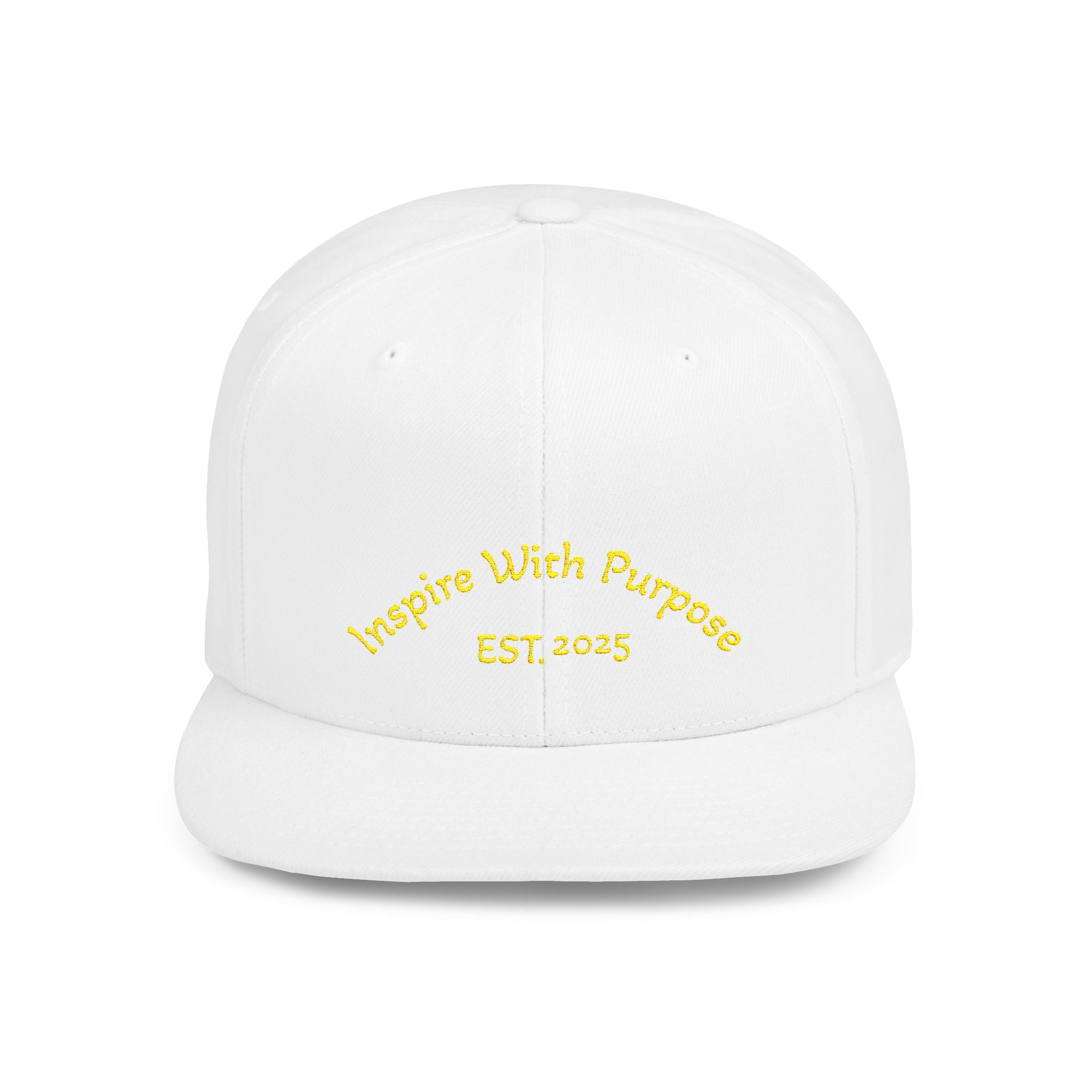Flat Bill Snapback Hat — 