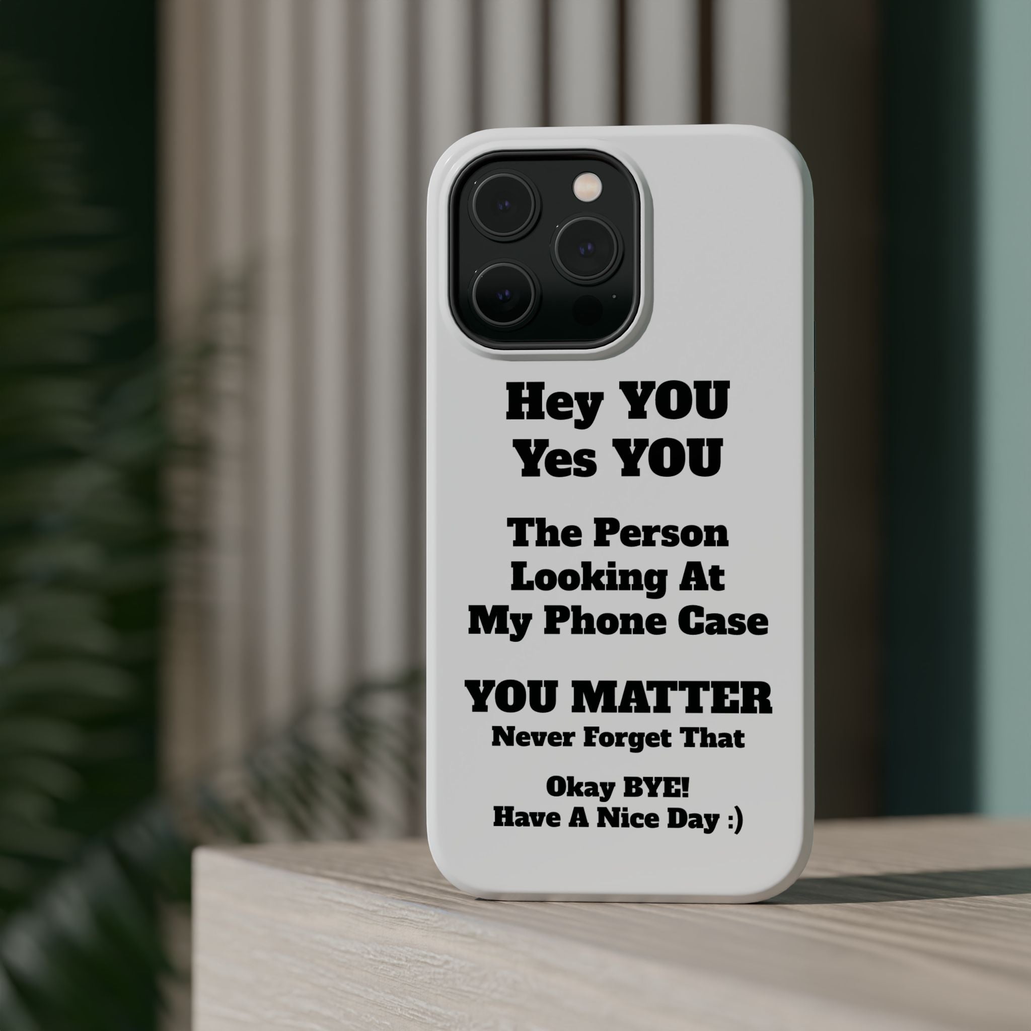 Affirmation iPhone Case — 'You Matter' Motivational Impact-Resistant Case