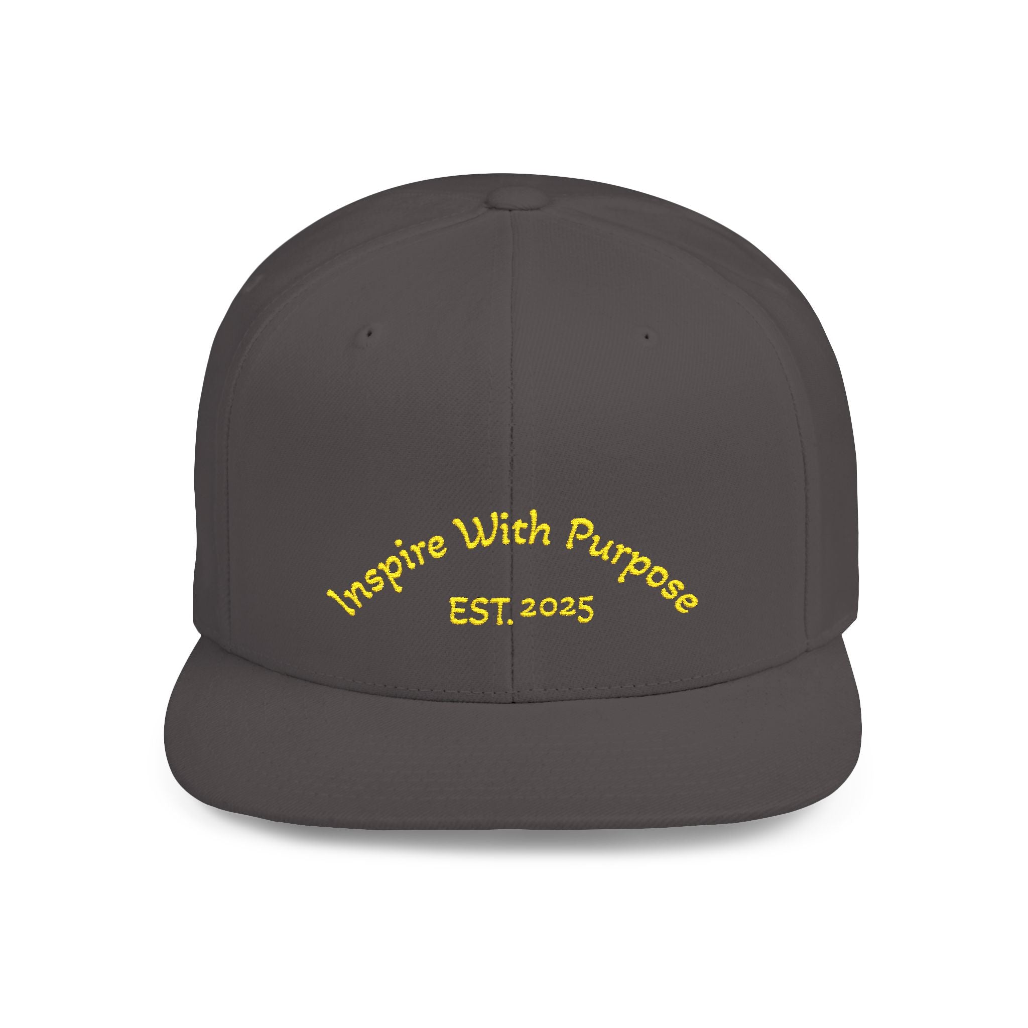 Flat Bill Snapback Hat — 