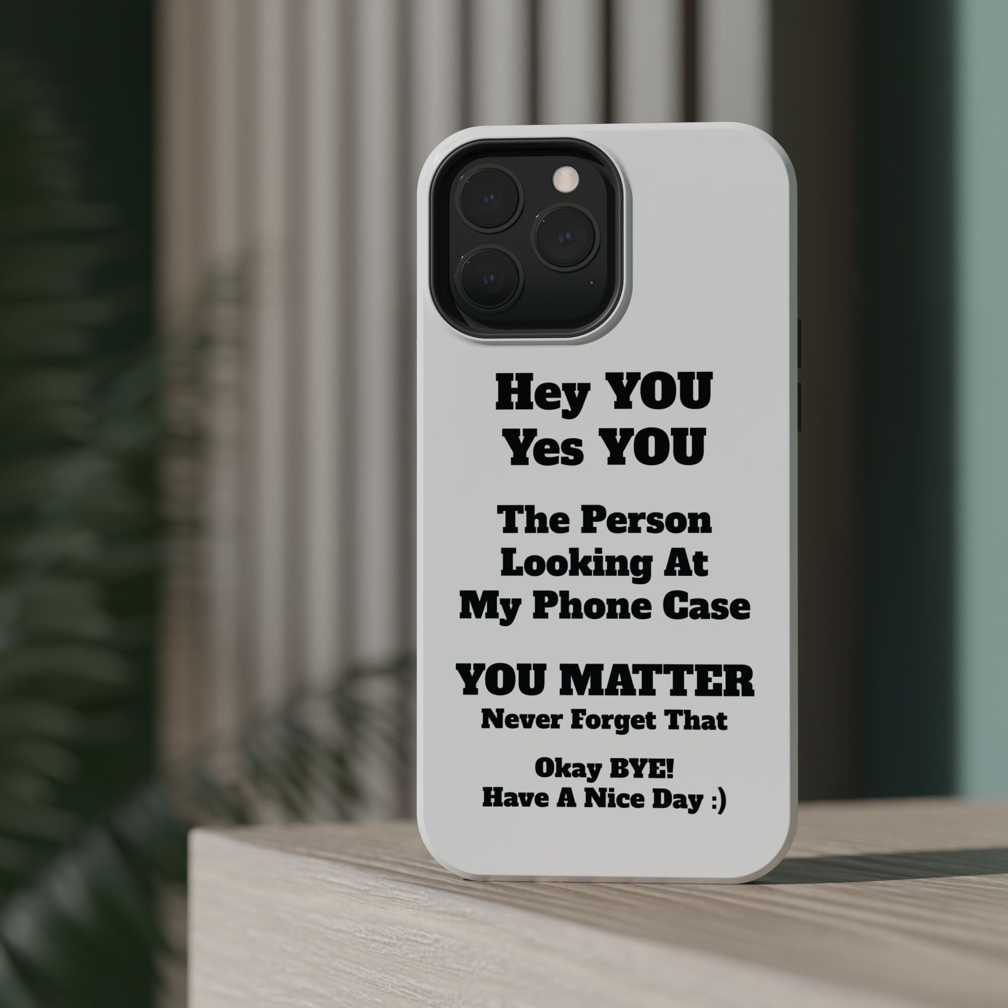 Affirmation iPhone Case — 'You Matter' Motivational Impact-Resistant Case