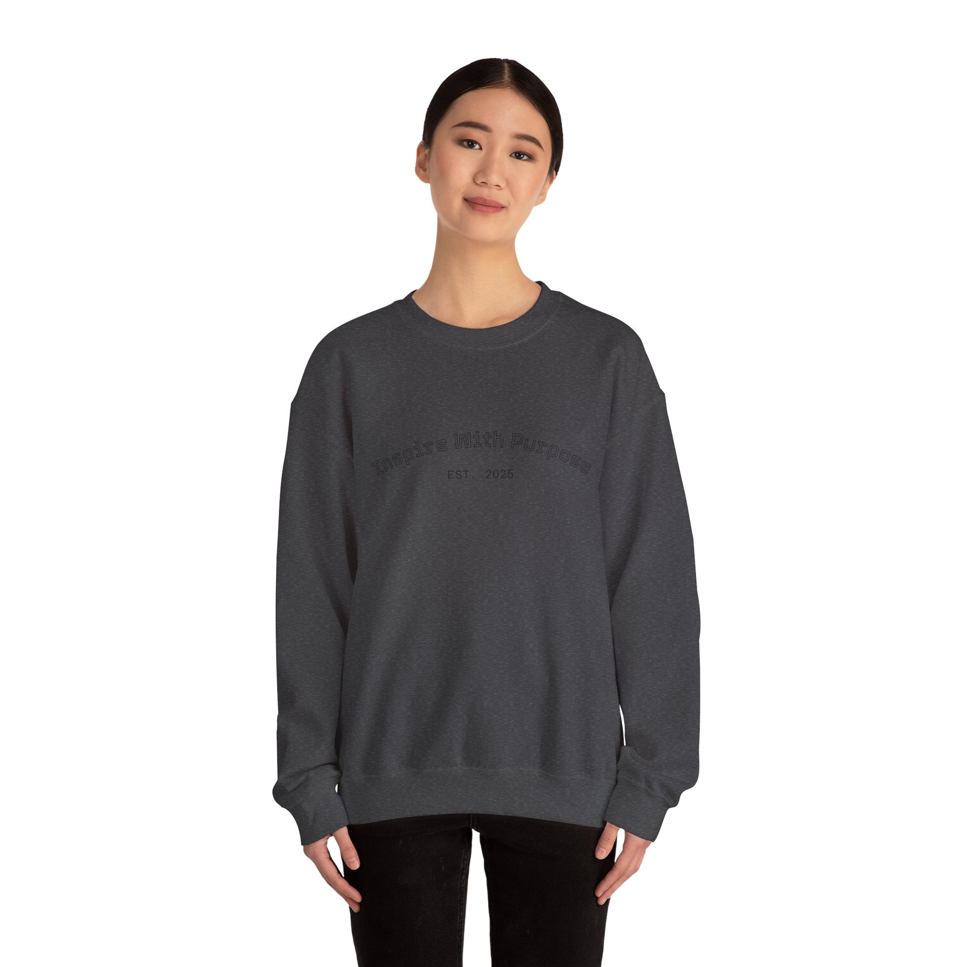 Crewneck Sweatshirt — “I Will Do It By Any Means Necessary” Motivational Back Print