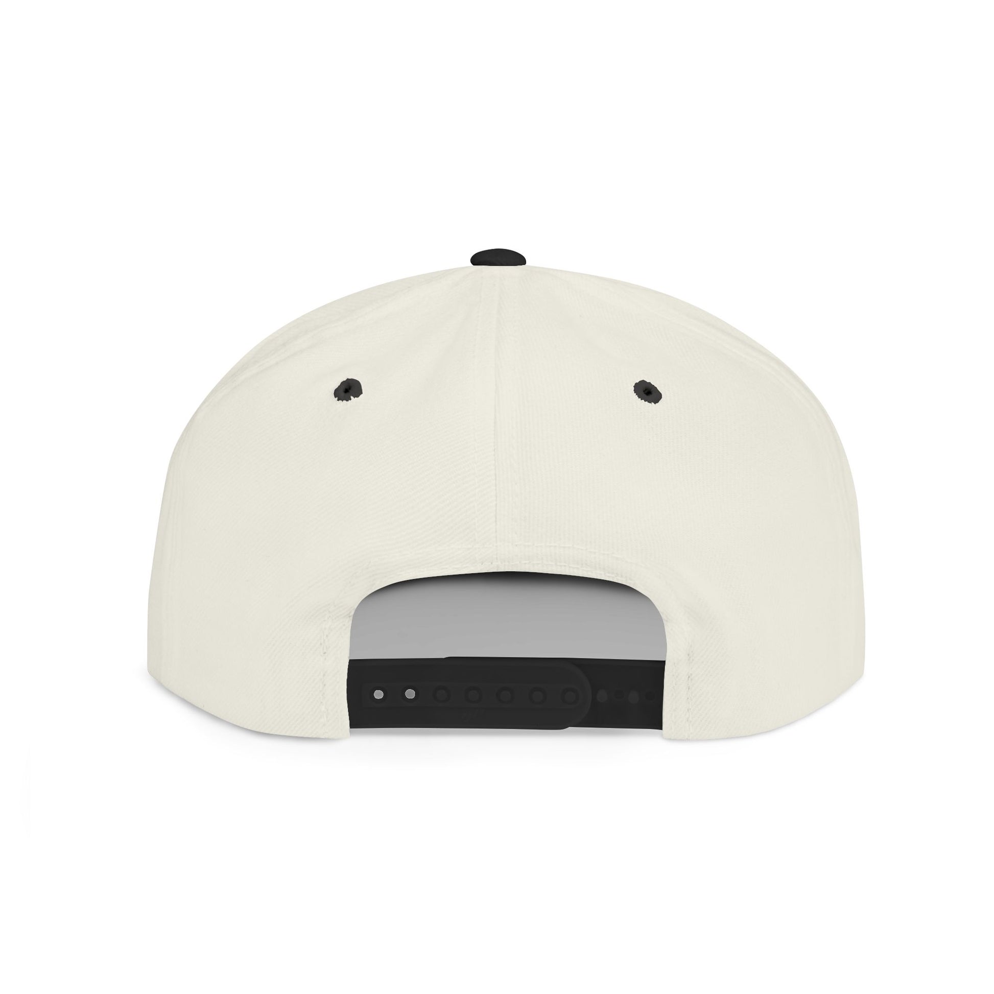 Flat Bill Snapback Hat — "Inspire With Purpose" Embroidered White Baseball Cap