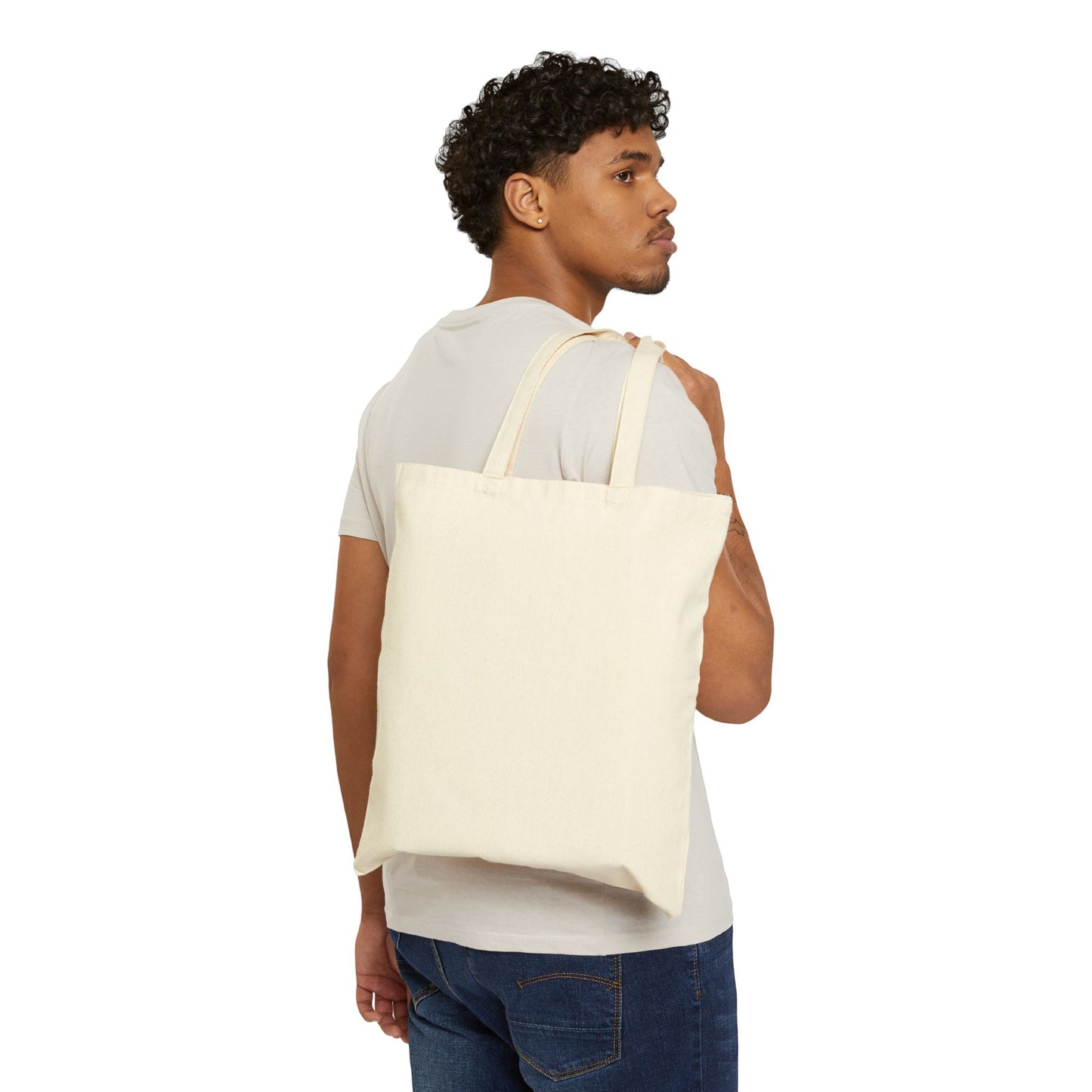 Vintage Bear Canvas Tote - Durable Everyday Carry Bag - InspireWithPurpose
