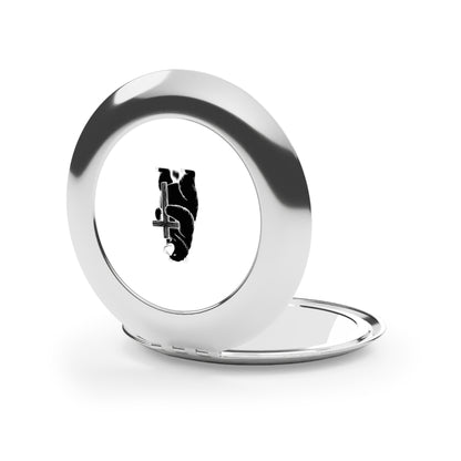 Pocket Glam: Customizable Compact Mirror with Bear Design - InspireWithPurpose