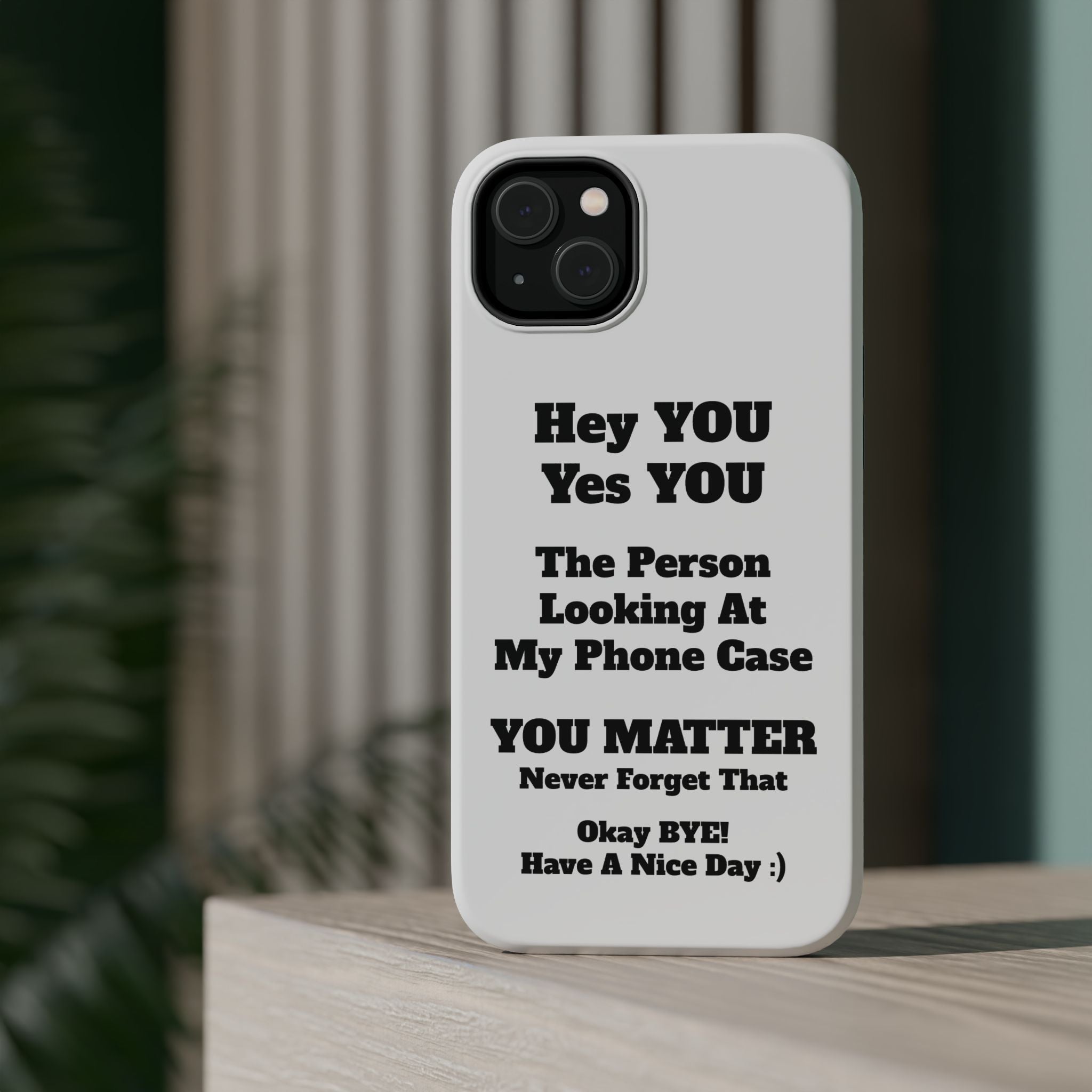 Affirmation iPhone Case — 'You Matter' Motivational Impact-Resistant Case