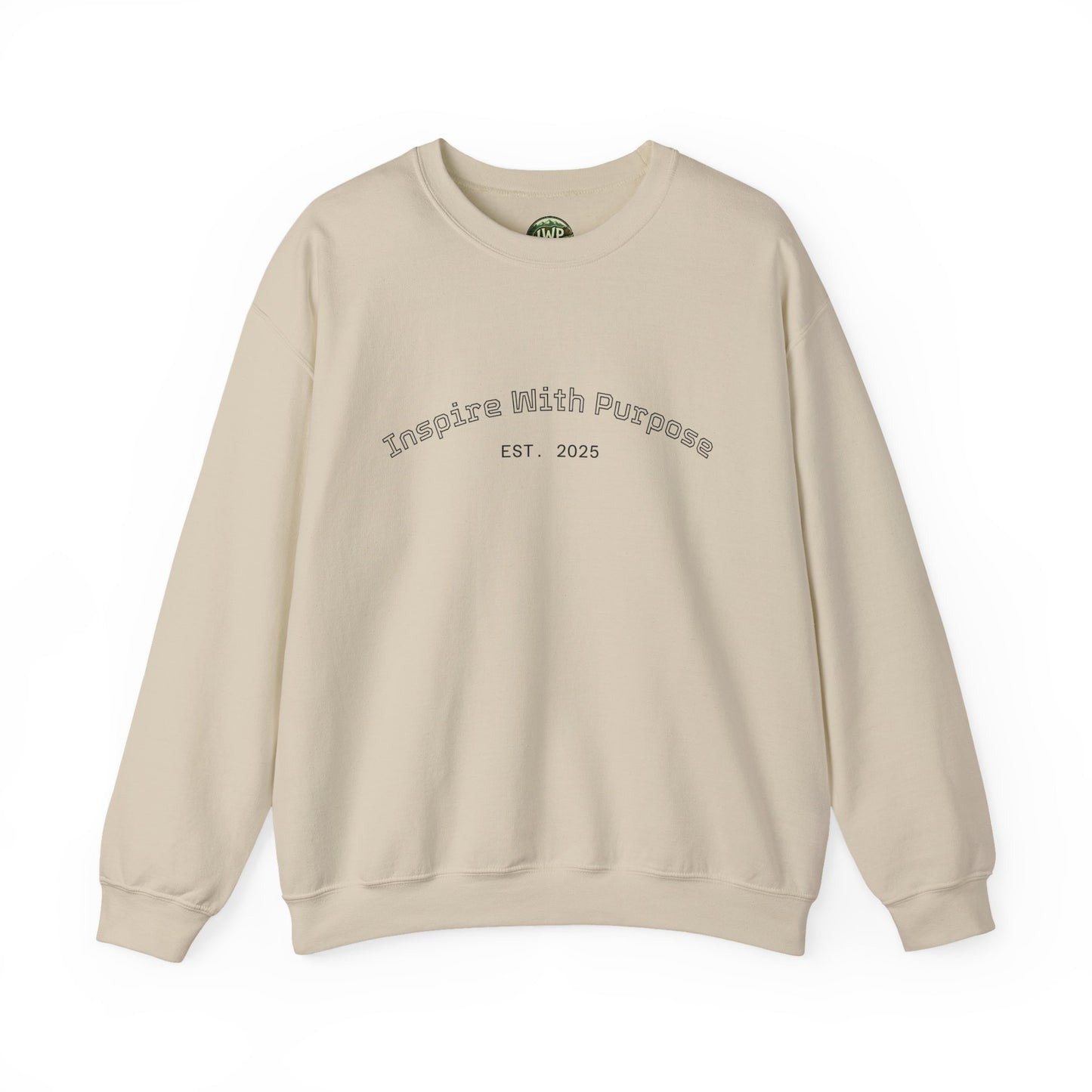 Crewneck Sweatshirt — “I Will Do It By Any Means Necessary” Motivational Back Print - InspireWithPurpose