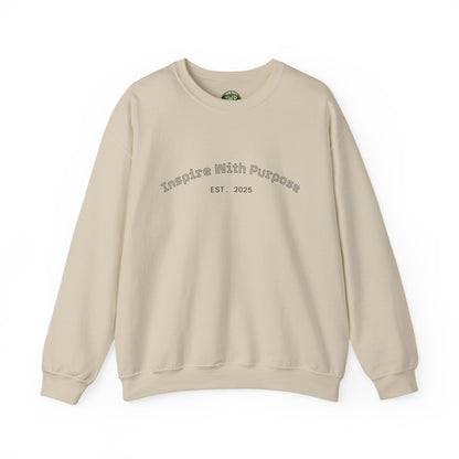 Crewneck Sweatshirt — “I Will Do It By Any Means Necessary” Motivational Back Print - InspireWithPurpose