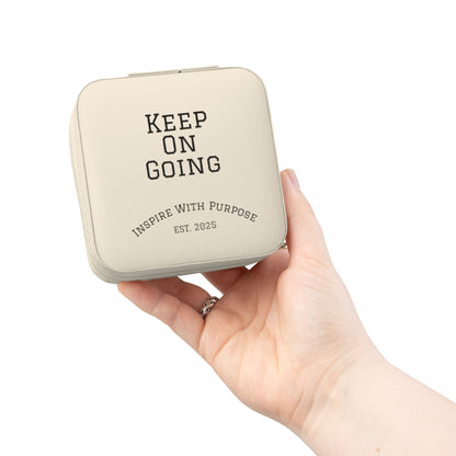 Keep On Going Jewelry Travel Case — Compact Pink Ring & Earring Organizer - InspireWithPurpose