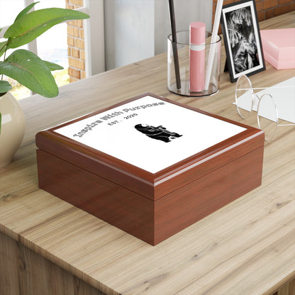 Personalized Glossy Jewelry Box with Felt Lining & 90° Hinges - InspireWithPurpose
