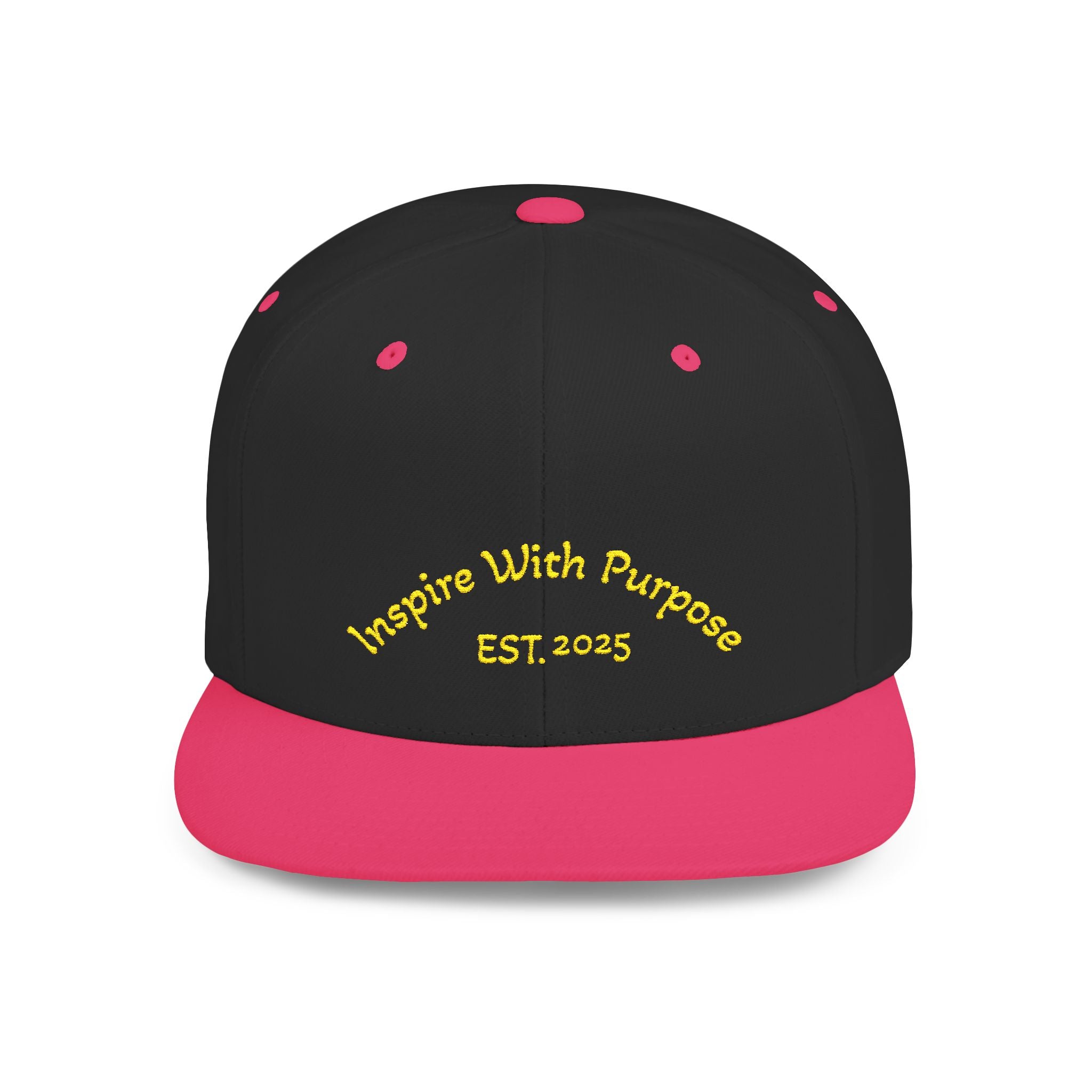 Flat Bill Snapback Hat — 