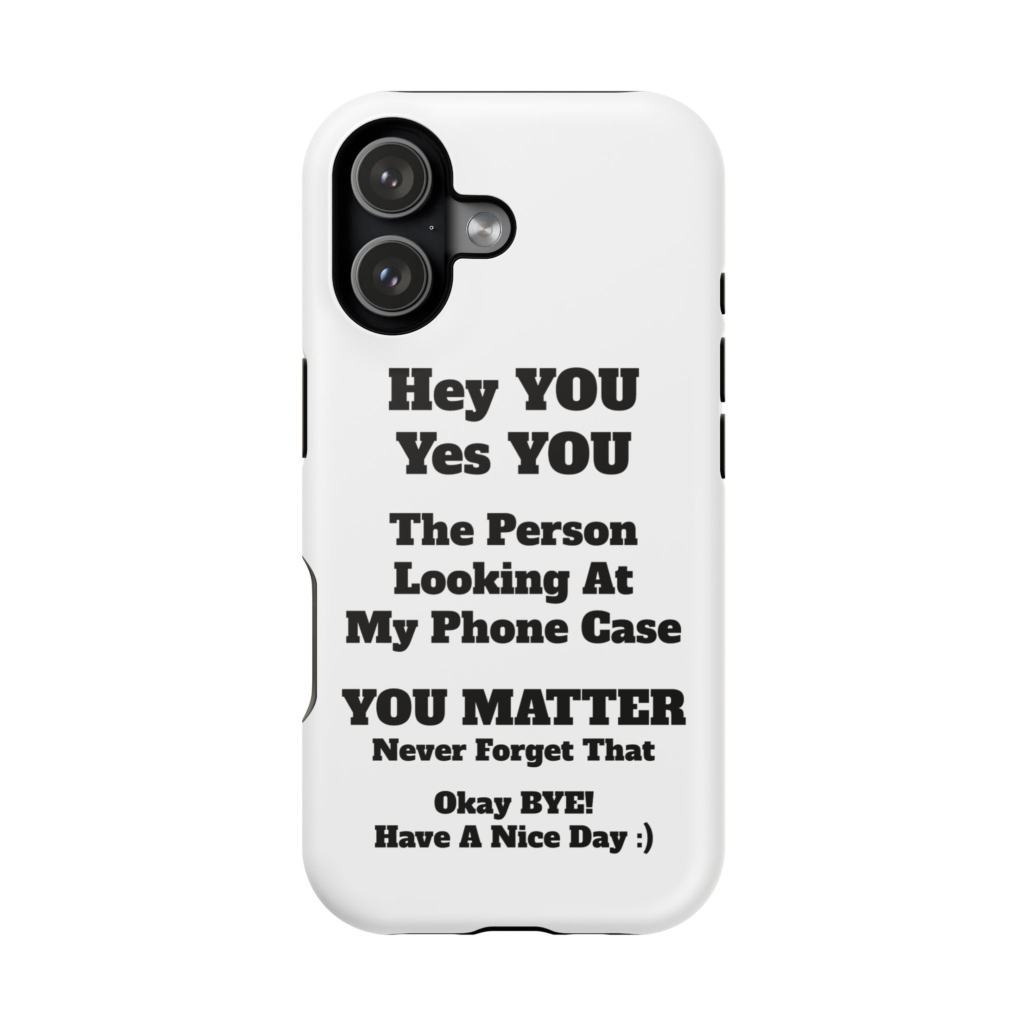 Affirmation iPhone Case — 'You Matter' Motivational Impact-Resistant Case