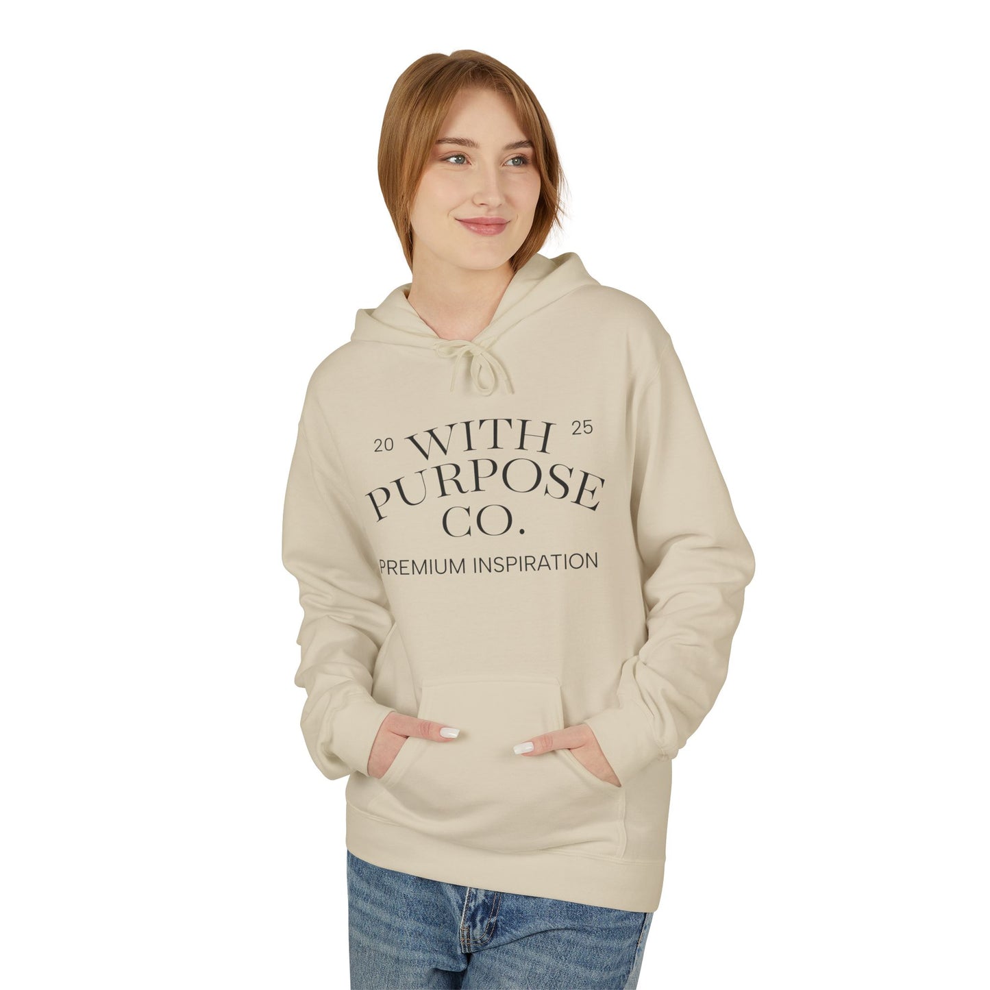 Kindness Comfort Classic: Eco-Friendly Midweight Fleece Hoodie - InspireWithPurpose
