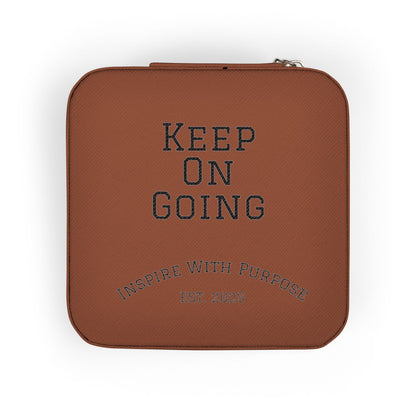 Keep On Going Jewelry Travel Case — Compact Pink Ring & Earring Organizer - InspireWithPurpose
