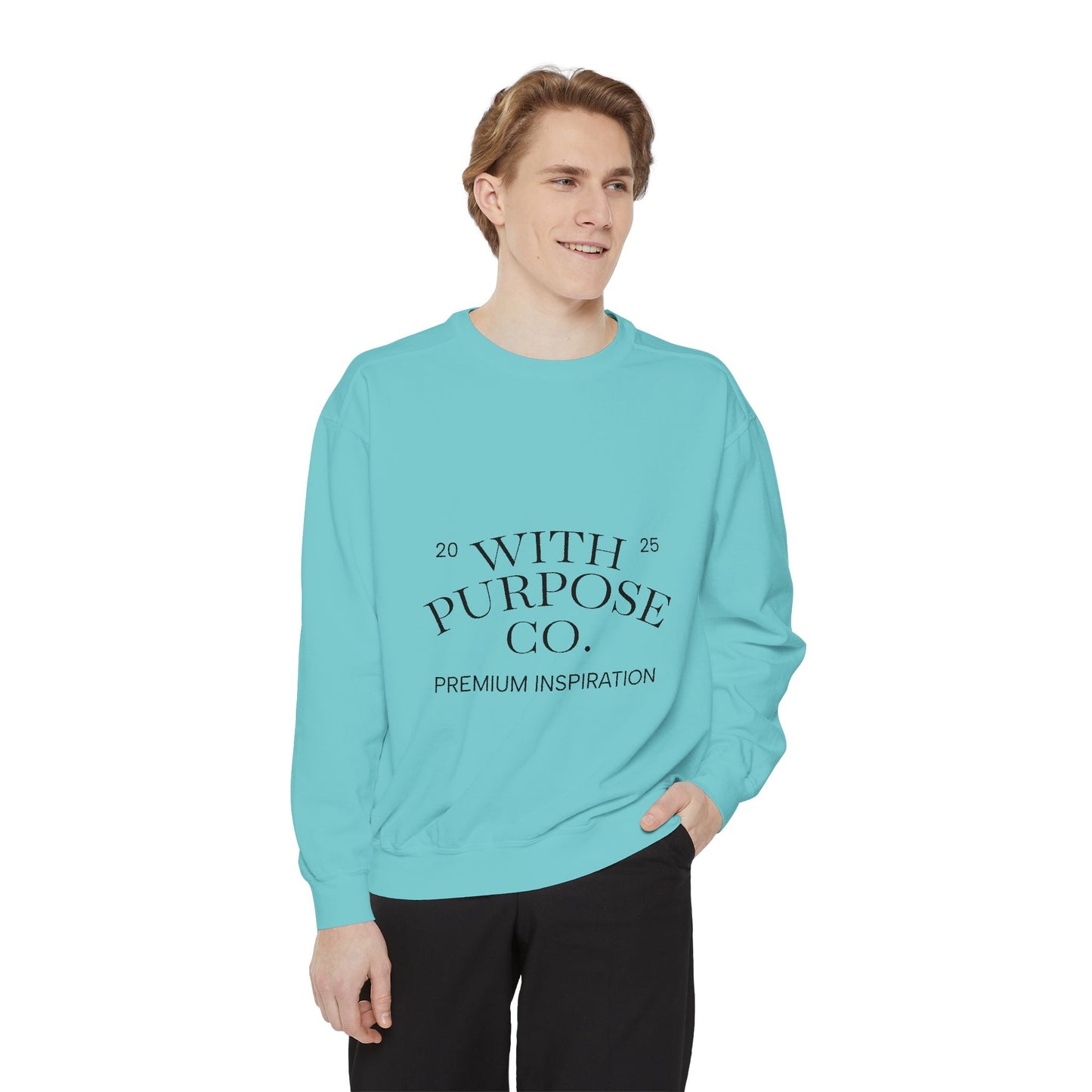Embroidered Luxe Comfort Cotton-Blend Sweatshirt - InspireWithPurpose