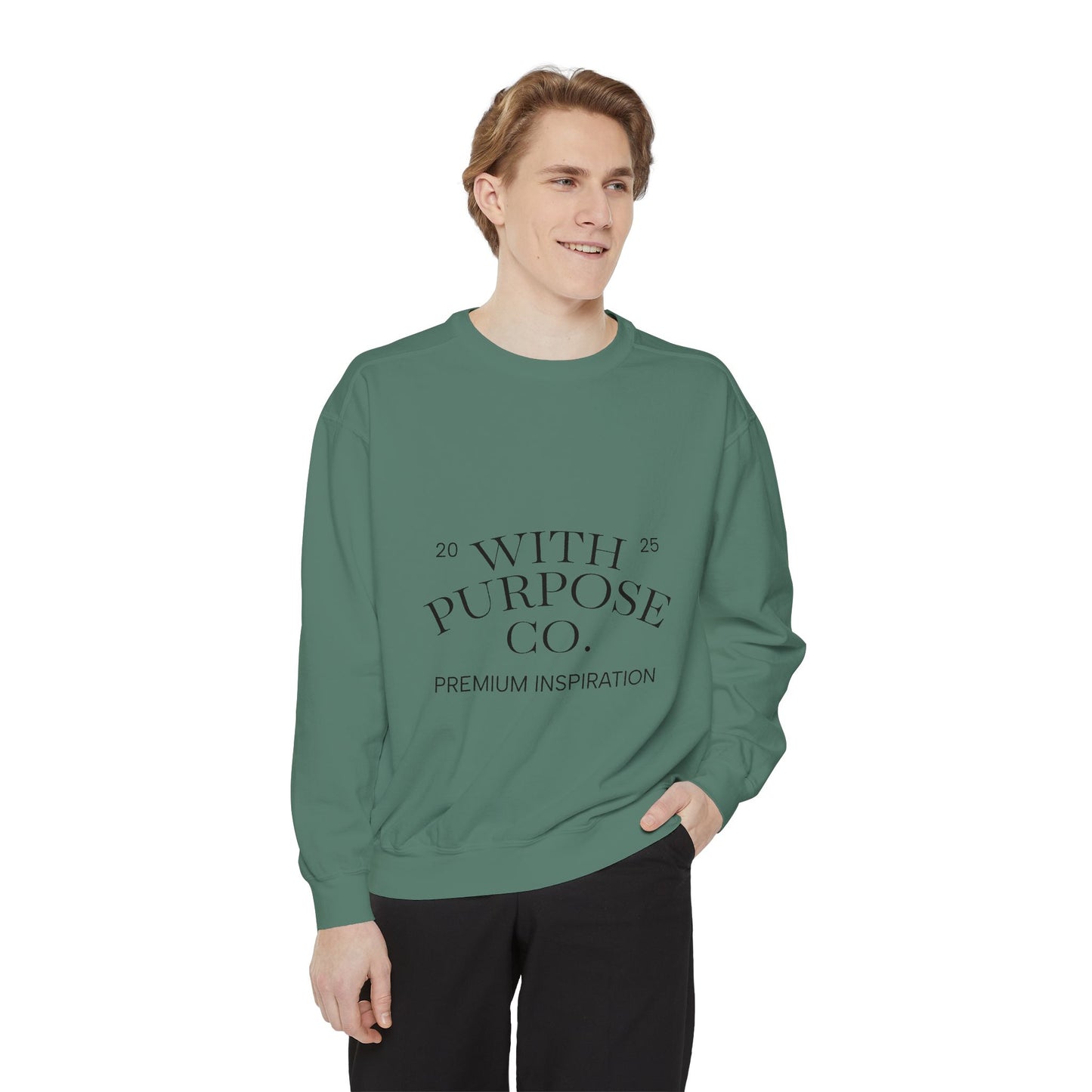 Embroidered Luxe Comfort Cotton-Blend Sweatshirt - InspireWithPurpose