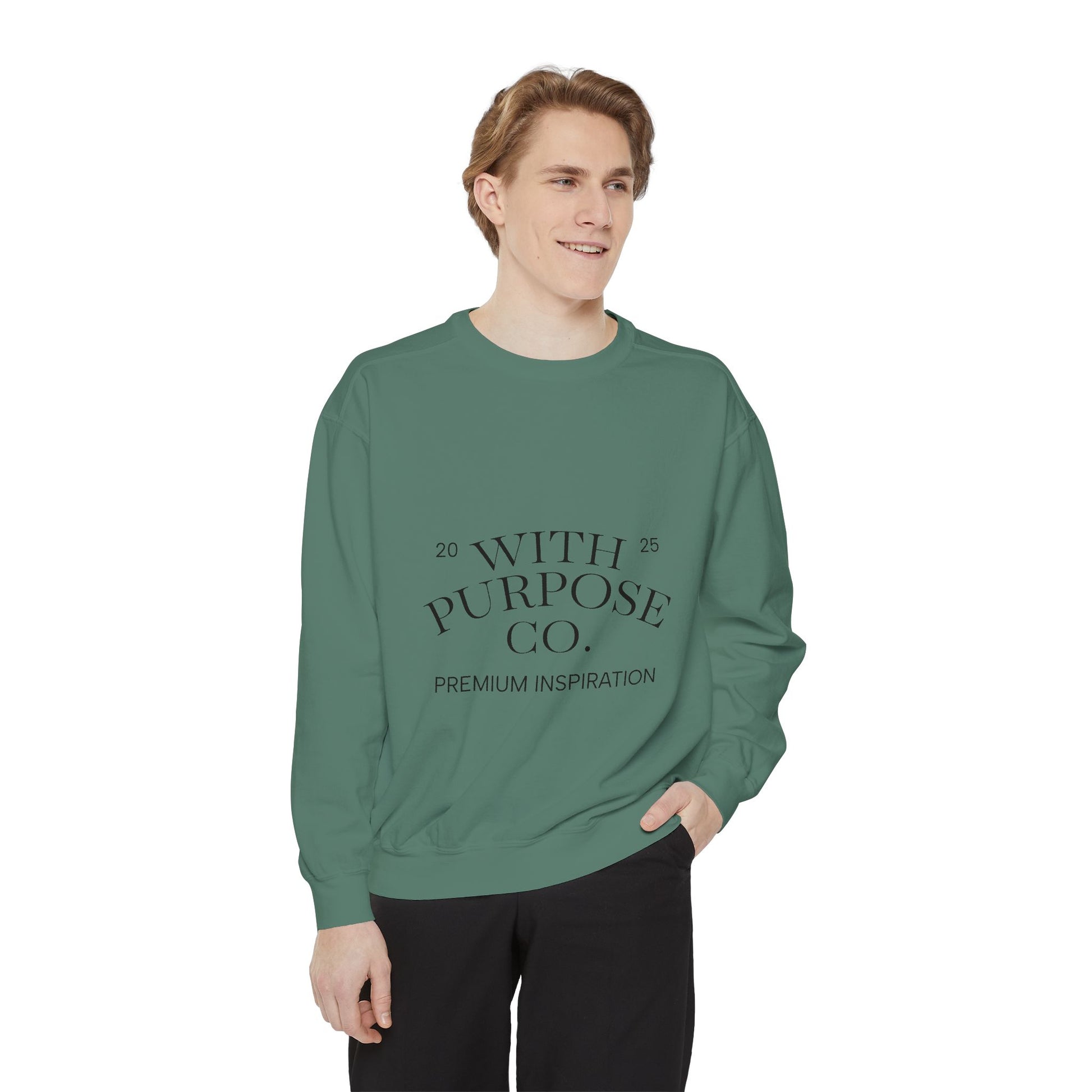 Embroidered Luxe Comfort Cotton-Blend Sweatshirt - InspireWithPurpose