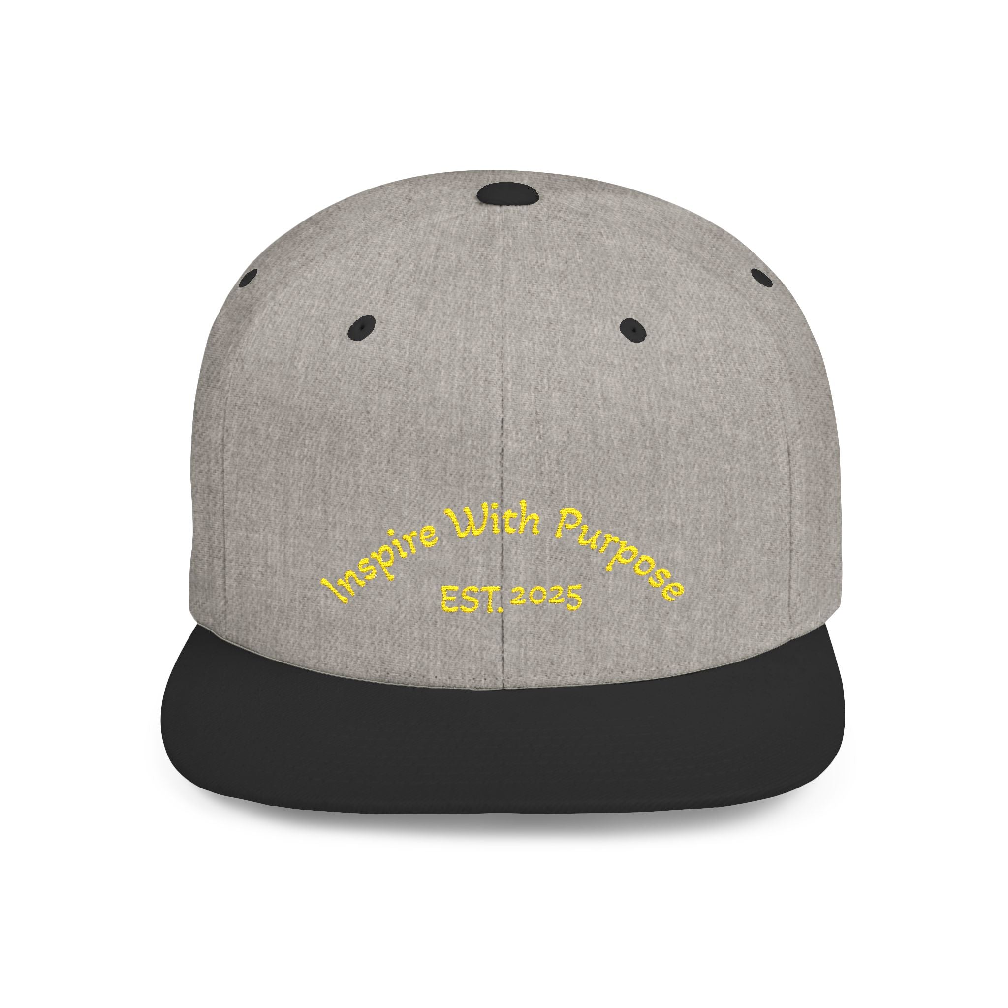 Flat Bill Snapback Hat — 